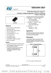 ESDCAN01-2BLY datasheet pdf ST Microelectronics
