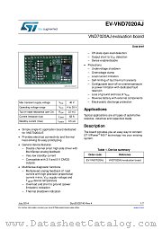 EV-VND7020AJ datasheet pdf ST Microelectronics