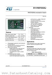 EV-VND7030AJ datasheet pdf ST Microelectronics