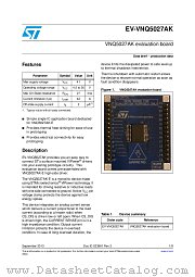 EV-VNQ5027AK datasheet pdf ST Microelectronics