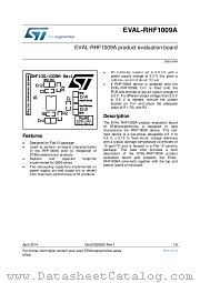 EVAL-RHF1009A datasheet pdf ST Microelectronics