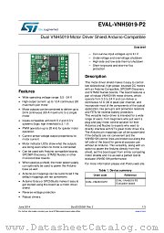 EVAL-VNH5019-P2 datasheet pdf ST Microelectronics