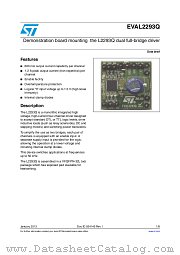 EVAL2293Q datasheet pdf ST Microelectronics