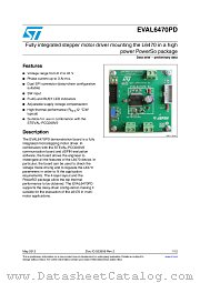 EVAL6470PD datasheet pdf ST Microelectronics