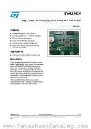 EVAL6482H datasheet pdf ST Microelectronics
