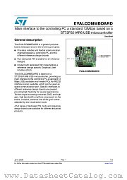 EVALCOMMBOARD datasheet pdf ST Microelectronics