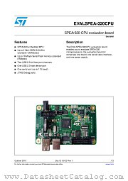 EVALSPEAr320CPU datasheet pdf ST Microelectronics