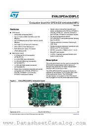 EVALSPEAr320PLC datasheet pdf ST Microelectronics