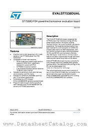 EVALST7538DUAL datasheet pdf ST Microelectronics