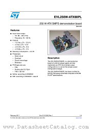EVL250W-ATX80PL datasheet pdf ST Microelectronics