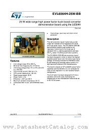 EVL6564H-25W-BB datasheet pdf ST Microelectronics
