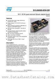EVL6566B-65W-QR datasheet pdf ST Microelectronics
