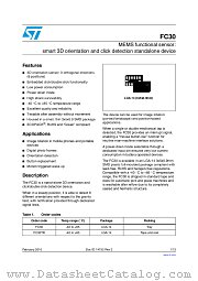 FC30 datasheet pdf ST Microelectronics