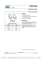 FERD15S50DJF-TR datasheet pdf ST Microelectronics