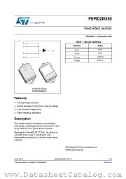FERD20U50 datasheet pdf ST Microelectronics