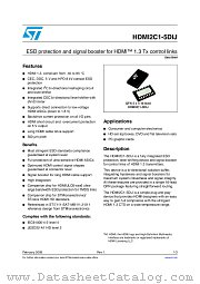 HDMI2C1-5DIJ datasheet pdf ST Microelectronics