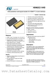 HDMI2C2-14HD datasheet pdf ST Microelectronics
