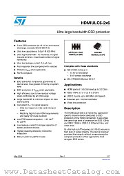 HDMIULC6-2M6 datasheet pdf ST Microelectronics