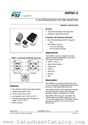 HSP061-2P6 datasheet pdf ST Microelectronics