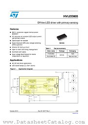 HVLED805 datasheet pdf ST Microelectronics