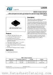 L2G2IS datasheet pdf ST Microelectronics