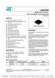 L3G3200D datasheet pdf ST Microelectronics
