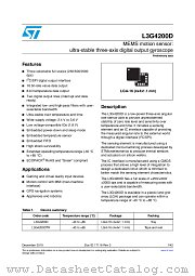 L3G4200DTR datasheet pdf ST Microelectronics