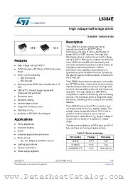 L6384ED013TR datasheet pdf ST Microelectronics