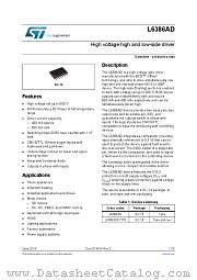 L6386AD datasheet pdf ST Microelectronics
