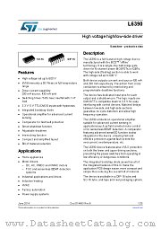 L6390 datasheet pdf ST Microelectronics