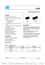 L6393DTR datasheet pdf ST Microelectronics