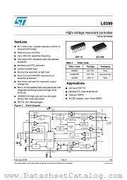 L6599N datasheet pdf ST Microelectronics