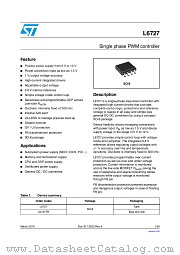L6727 datasheet pdf ST Microelectronics