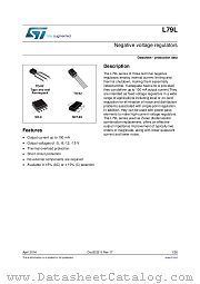 L79L datasheet pdf ST Microelectronics