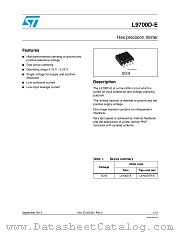 L9700DTR-E datasheet pdf ST Microelectronics