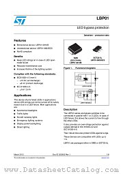 LBP01-0803SC5 datasheet pdf ST Microelectronics