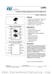 LCP03-1501RL datasheet pdf ST Microelectronics