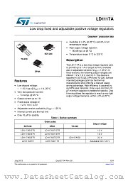 LD1117ADT12TR datasheet pdf ST Microelectronics