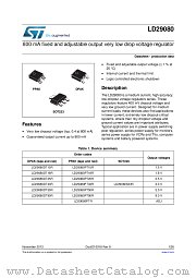 LD29080DT18R datasheet pdf ST Microelectronics