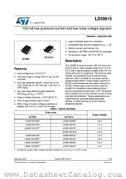 LD39015XG08R datasheet pdf ST Microelectronics