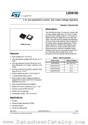 LD39100PUR datasheet pdf ST Microelectronics