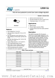 LD39115J18R datasheet pdf ST Microelectronics