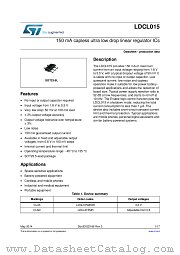 LDCL015M33R datasheet pdf ST Microelectronics
