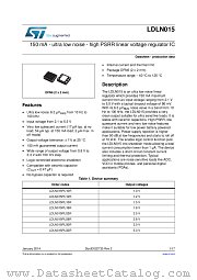 LDLN015PU15R datasheet pdf ST Microelectronics