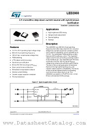 LED2000PUR datasheet pdf ST Microelectronics