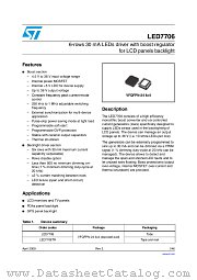 LED7706TR datasheet pdf ST Microelectronics