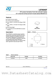 LET9045F datasheet pdf ST Microelectronics