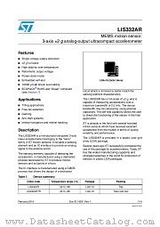 LIS332AR datasheet pdf ST Microelectronics