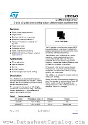LIS332AXTR datasheet pdf ST Microelectronics