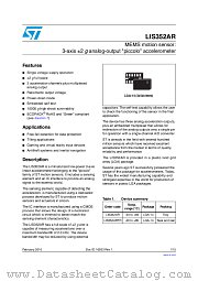 LIS352AR datasheet pdf ST Microelectronics